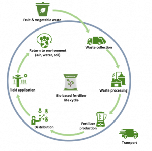 Circularity value of closing the regional nutrient cycle